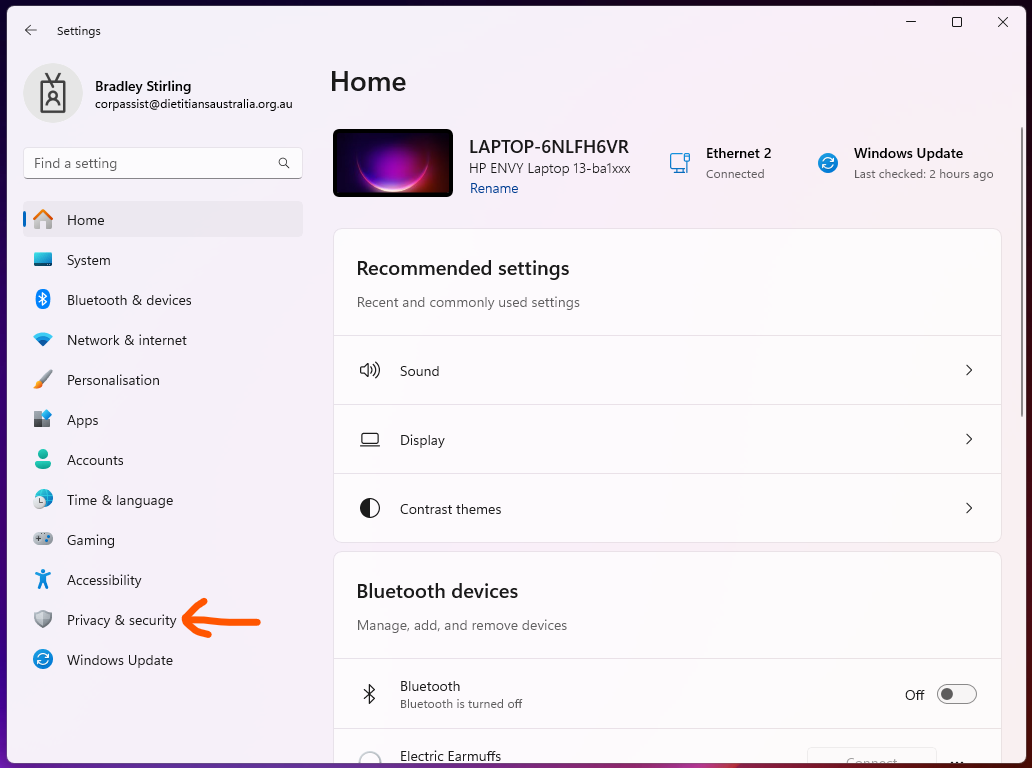 Troubleshooting microphone issues with Teams Dietitians Australia